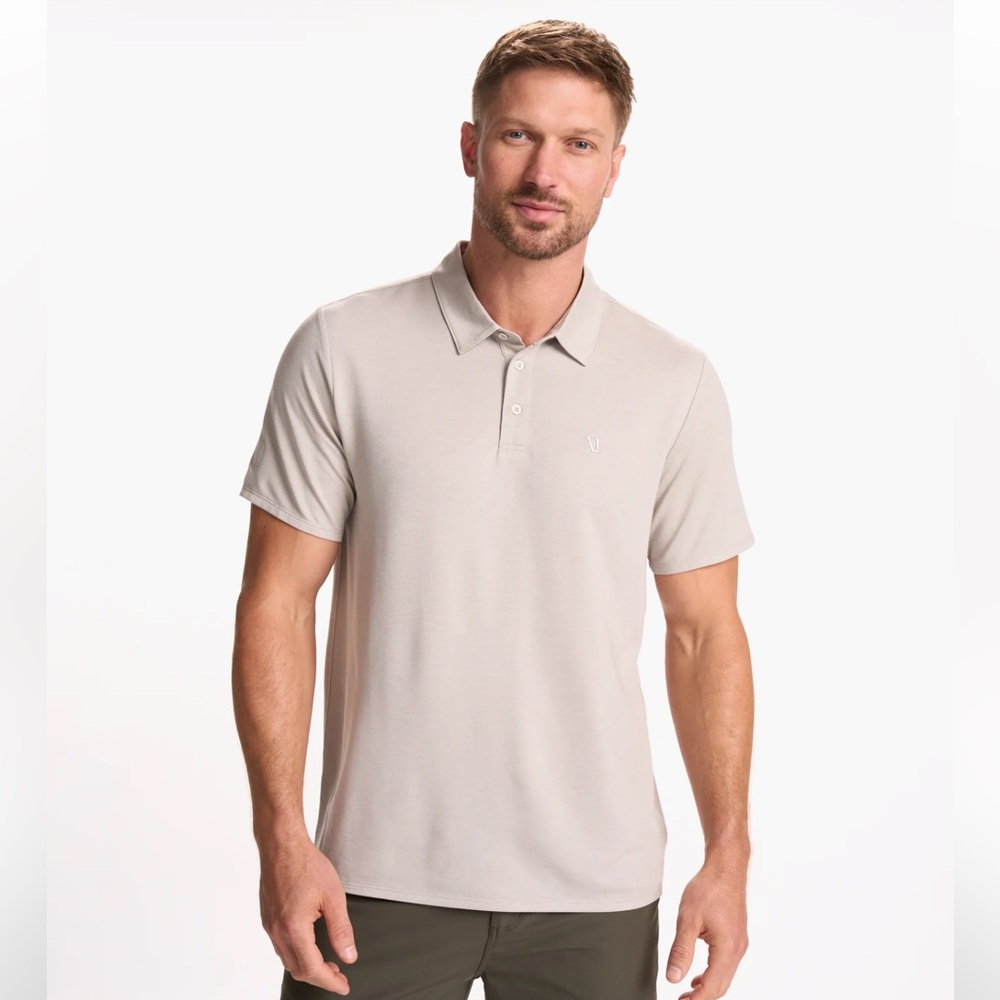 NWOT Vuori Men’s XL Tan Polo Shirt
